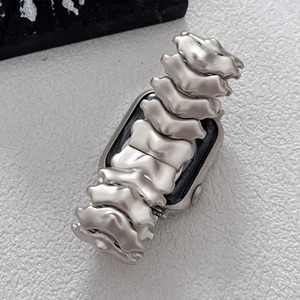 Correa de Metal Ondulada con Diseño de Mariposa y Espina de Dragón Forwelleny, Correa de Alta Gama para Hombre Compatible con Relojes Apple/<span class=keywords><strong>Mi</strong></span>/Redmi - Product Image 6