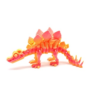 Esqueleto de dinosaurio estegosaurio impreso en 3D multicolor con articulaciones móviles, figura, regalo, artesanía, coleccionable para niños y niñas. - Product Image 5