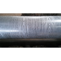 Rouleau de peinture à motif de grain de bois personnalisé, rouleau de gaufrage, cylindre de gaufrage, rouleau de refroidissement