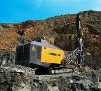 Foreuse minière intégrée Kaishan Kt25 sur chenilles hydrauliques, diesel, pour forage par soufflage d'air (DTH), avec compresseur et composants portables essentiels