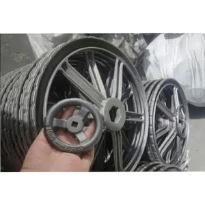 OEM Válvula Acessórios Ferro Fundido Mão Roda Areia Shell Mold Casting Industrial Five Spoke Valve Volante