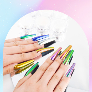 Poudre à <span class=keywords><strong>ongles</strong></span> chromée Magic White Pearl Aurora Mermaid Pigment Nail Art Aurora Powder - Product Image 3