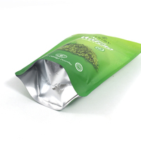 Sachet Doypack Personnalisé Mat Refermable avec Fermeture Éclair en Mylar pour Matcha, Boisson Énergisante et Apaisante en Poudre Végétalienne