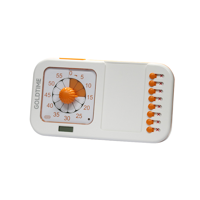 Digital Visual Check-in Timer Forward/Reverse Countdown Silent Mode Plastic for Children's Study and Exams