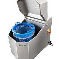 RVS Saladeslinger Fruit- en Groentespinner Centrifugale Droger Ontwateringsmachine Groentedroger
