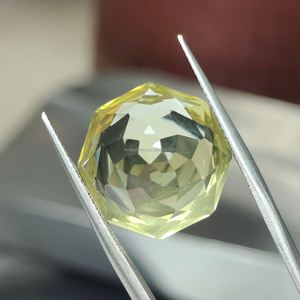 DS Gems Pierre de cristal jaune citron 12MM taille rose - Product Image 2