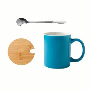 Design Factory Outlet Wholesale 11 oz <b>Handmade</b> Personalized Customizable <b>Ceramic</b> <b>Mugs</b> Cups with Lid - Product Image 4