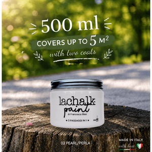 02 PEARL 500 ml LaChalk  l'évolution de la peinture à la craie Où la craie rencontre la résine : Peinture hybride craie-résine fabriquée en Italie - Product Image 2