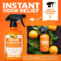 Éliminateur d'odeurs pour animaux domestiques, pour l'urine de chien et de chat |   Nettoyant pour taches de tapis avec huile d'orange naturelle |   Désodorisant aux agrumes