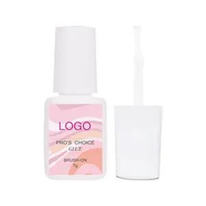 Pegamento para uñas OEM ODM personalizado, gel fuerte de secado rápido profesional, pegamento de 7g para presionar en la punta de las uñas, uñas artificiales