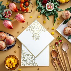 617063 33cm 20pcs Serbet Gaya Islami Perayaan Festival Idul Fitri Ramadhan Dekorasi Pesta Perlengkapan Pesta 2 Warna Offset - Product Image 3