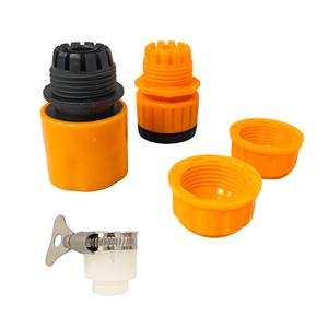 Pistolet de lavage de voiture, ensemble de 5 pièces, pulvérisateur d'eau haute pression, buse réglable, corps en plastique noir plaqué cuivre, pour le nettoyage de voitures et de jardins - Product Image 4