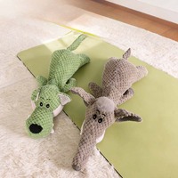Jouets en peluche pour animaux de compagnie en gros, motifs chat, chien, lion à long nez, éléphant, loup, écologiques, sûrs, sonores (BB), de haute qualité, à mâcher, en forme de Stitch