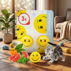 Palline Dissuasori per Gatti con Logo Personalizzato a Faccina Sorridente, Repellente Naturale agli Agrumi per Mobili e Giardino, Strumento di Addestramento Anti-Intrusione - Product Image 1