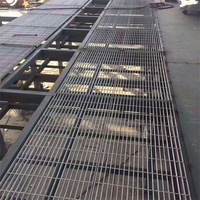 Grille de sol en acier galvanisé à forte capacité portante pour plaque de couverture de vidange de tranchée grille de barre en métal pour passerelle