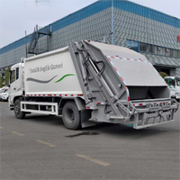 Camion à ordures compacteur Dongfeng 14CBM 4*2 ; Modèles de compactage automatique disponibles en capacités de 10, 12, 16 et 18CBM.