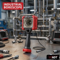 360 °   Endoscope industriel articulé 6 mm HD 1MP 2 m IP67 pour l'inspection interne de canalisations de petit calibre, certifié NDT CE