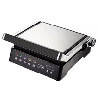 Turquie coréen maison petite cuisine grille-pain appareils Kebab Steak Machine Contact grilles en acier inoxydable brossé gril électrique