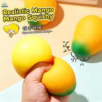 Nouveauté 2026 : Jouets anti-stress en forme de mangue, souples et compressibles, pour adultes et enfants – Vente en gros