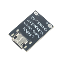 Module de charge dédié pour batterie LiFePO4 monocellulaire 3,6 V/3,2 V, carte de charge Type-C à courant élevé 2,4 A