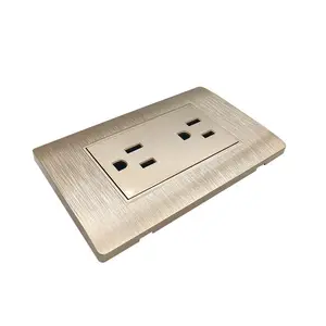 concealed installation house wall switches 118 type universal double wall outlet 16a luxury light switch for us