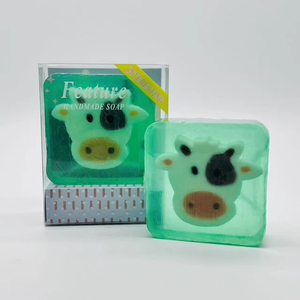 Xà Phòng Làm Bằng Tay Với Bò Làm Đầy Màu Xanh Lá Cây Quyến Rũ Xà Phòng Vuông Chống Vi Khuẩn Xà Phòng Đối Với Trang Chủ & Trở Lại Trường Học - Product Image 1