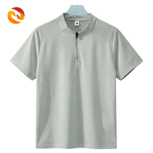 Maglia da Golf da Uomo con Zip a Quarto, Lavorazione a Maglia Solida, Sportiva, Antirughe, Traspirante, ad Asciugatura Rapida - Direttamente dalla Fabbrica |   Vendita all'Ingrosso per Aziende - Product Image 2