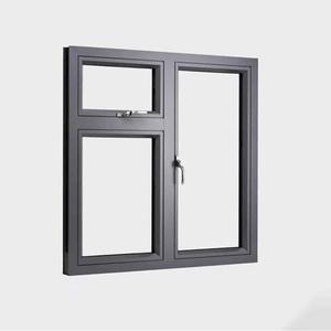 Meilleures ventes de <span class=keywords><strong>fenêtres</strong></span> à battant modernes de style ouvert en alliage d'aluminium haute performance grands panneaux fixes persiennes en verre isolant - Product Image 2
