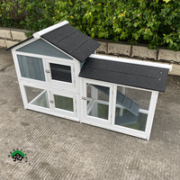 Design de luxe Grand abri en bois Maison pour petits animaux Chalet Clapier à lapins en bois