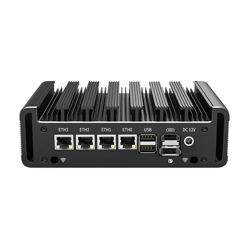 BKHD 12th gen J6412 soft routing J6413 quad core M.2 N5105 low-power DDR4 embedded 4K TPM slot Aikuai J4125 mini host Centos