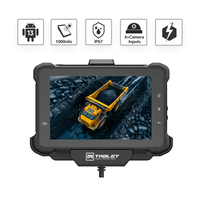 Tableta 3Rtablet Android 13 con Diseño de Base de Acoplamiento, Entrada de Cámara AHD de 4 Canales, GPIO ACC DC RS232, Clasificación IP67 con 4G WIFI BLE GPS