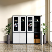 Armoire en acier moderne multi-usages, pour le bureau, le classement, le rangement à domicile, verrouillable, haute, écologique, durable, chambre, salle de sport, école, entrepôt