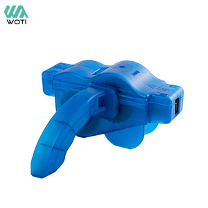Limpiador de cadena de bicicleta Yueli, azul, de plástico, portátil, para limpieza de bicicletas de montaña. - Product Image 1