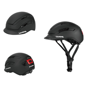 LANOVA <span class=keywords><strong>HJE</strong></span> Casque de vélo de route pour adolescents avec matériau EPS Casque de vélo adulte léger et double sport certifié CE - Product Image 1