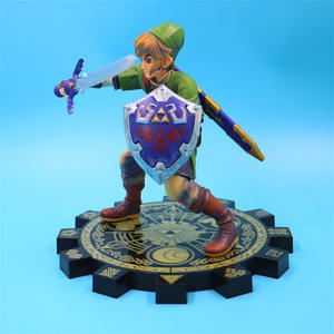 Haute Qualité 20cm Skysword Debout Posture Courageux Quatre Épéiste Lien Anime Chiffres Décoration Intérieure Poupée Modèle Cadeau - Product Image 4
