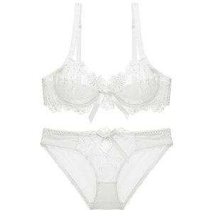Wholesale Women's Lace Bra and Panty <b>Set</b> 2 Piece See Through <b>Sexy</b> Bra <b>Set</b> French Style Intimates Plus Size Lingerie <b>Set</b> OEM ODM - Product Image 5