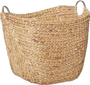 Seagrass Handmade <b>Woven</b> Storage <b>Basket</b> Natural Water Hyacinth Laundry <b>Baskets</b> Rattan Storage <b>Baskets</b> - Product Image 1