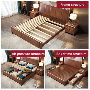 Muebles <span class=keywords><strong>de</strong></span> dormitorio <span class=keywords><strong>de</strong></span> madera maciza, dormitorio tamaño queen barato, ropa <span class=keywords><strong>de</strong></span> cama para niños, camas <span class=keywords><strong>de</strong></span> almacenamiento <span class=keywords><strong>de</strong></span> caja doble para bebés recién nacidos a la venta - Product Image 3