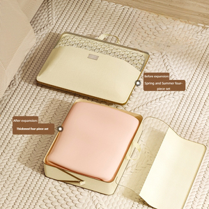 Bolsas de Almacenamiento Tipo Cubo Bensheeting para el Hogar, Juego de Bolsas de Compresión de Tela Antipolvo, Capacidad de 10-20L, Estilo Japonés para Ropa y Ropa de Cama - Product Image 4