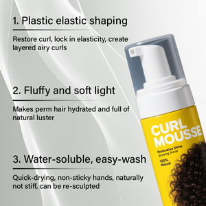 Mousse para Cabello Rizado Keraliss de Fijación Fuerte, Voluminizador y Brillante con Aceite de <span class=keywords><strong>Oliva</strong></span> para Cabello Afro y Rizado - Product Image 2