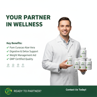 Vente en gros directe du fabricant : Capsules d'extrait d'aloe vera, poudre sèche de feuilles entières de Curaçao, extrait végétal actif de vitamines et d'herbes