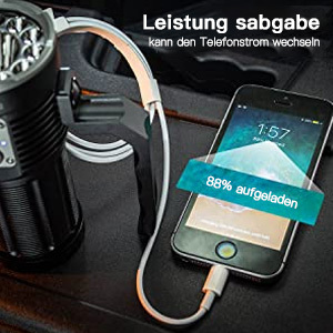 Wurkkos TS32 siêu mạnh mẽ 15000lm Đèn pin 12 * lh351d + 1 * sft40 dẫn 3*21700 Sạc đèn pin với ngân hàng điện - Product Image 5