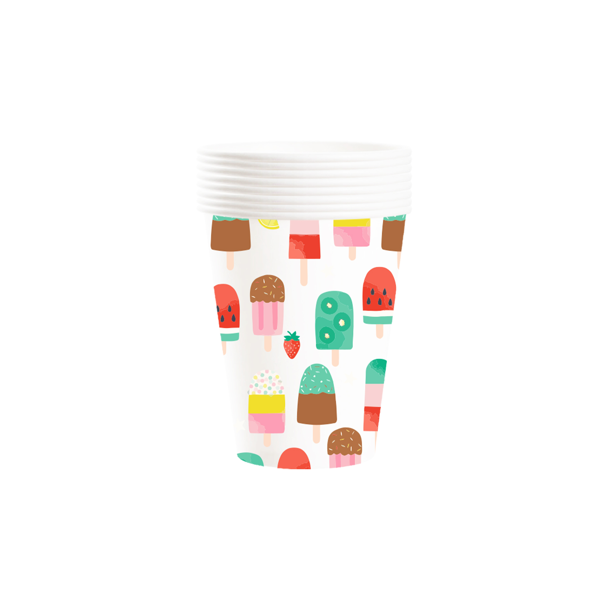 Vaso de papel de 9oz*8 unidades