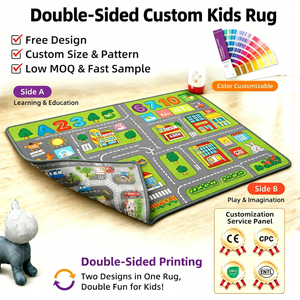 <span class=keywords><strong>Tapis</strong></span> pour enfants personnalisé double face |   <span class=keywords><strong>Tapis</strong></span> de jeu pour enfants personnalisé en gros, <span class=keywords><strong>tapis</strong></span> éducatif double face pour la maternelle et les cadeaux - Product Image 1