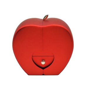 2024 di vendita calda acrilico sapone rosa Apple gioielli di natale scatola regali con collana/anelli per il giorno di san valentino - Product Image 5