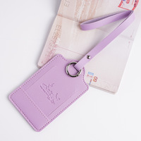 Étiquettes de bagage en cuir PU gaufré multicolores imperméables Trustloops en promotion – Pendentif anti-perte pour carte d'embarquement de haute qualité