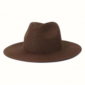 Chapeau Panama unisexe en paille à visière souple personnalisé pour la plage, la pêche, le ski, les voyages – Modèle adulte 2021, Meilleure vente - Product Image 5