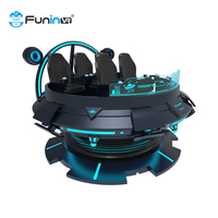Silla Giratoria de Realidad Virtual de 360 Grados, 5 Asientos, Montaña Rusa de Realidad Virtual de 360 Grados, Simulador de Vuelo de 360 y 720 Grados