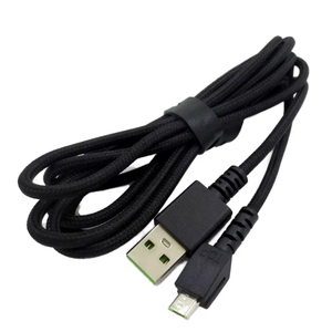 Câble de charge en nylon micro-USB de 1.8m pour souris sans fil <span class=keywords><strong>Razer</strong></span> Naga Pro Death ADDER V2 Viper ULTIMATE Basilisk Ultimate - Product Image 5