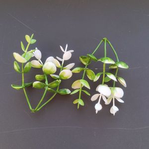 Bouquets de feuilles d'eucalyptus artificielles Wen Hope, blanc et vert, 10 cm-30 cm, décorations murales de mariage, base en plastique, fleurs - Product Image 3